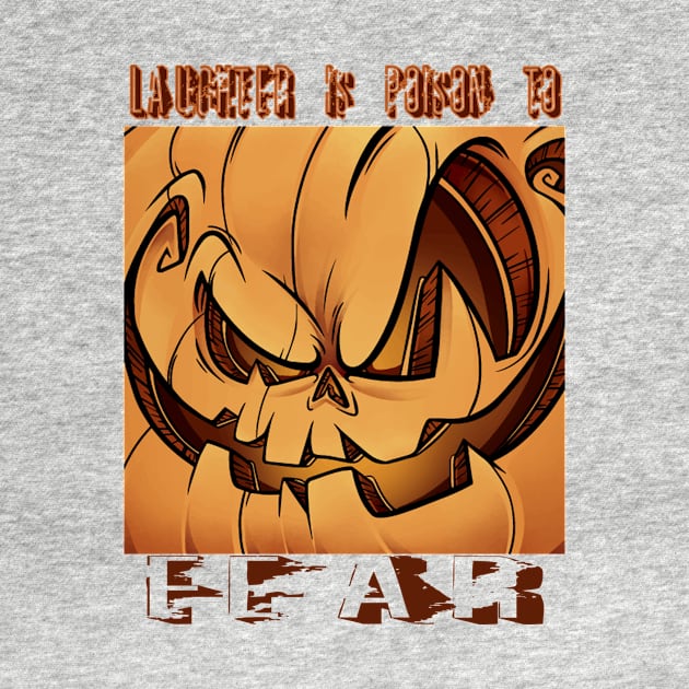 Laughter is poison to fear | Scary Halloween pumpkin by Kibria1991